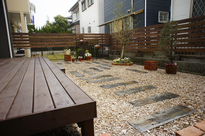 完成したお庭全体の景観